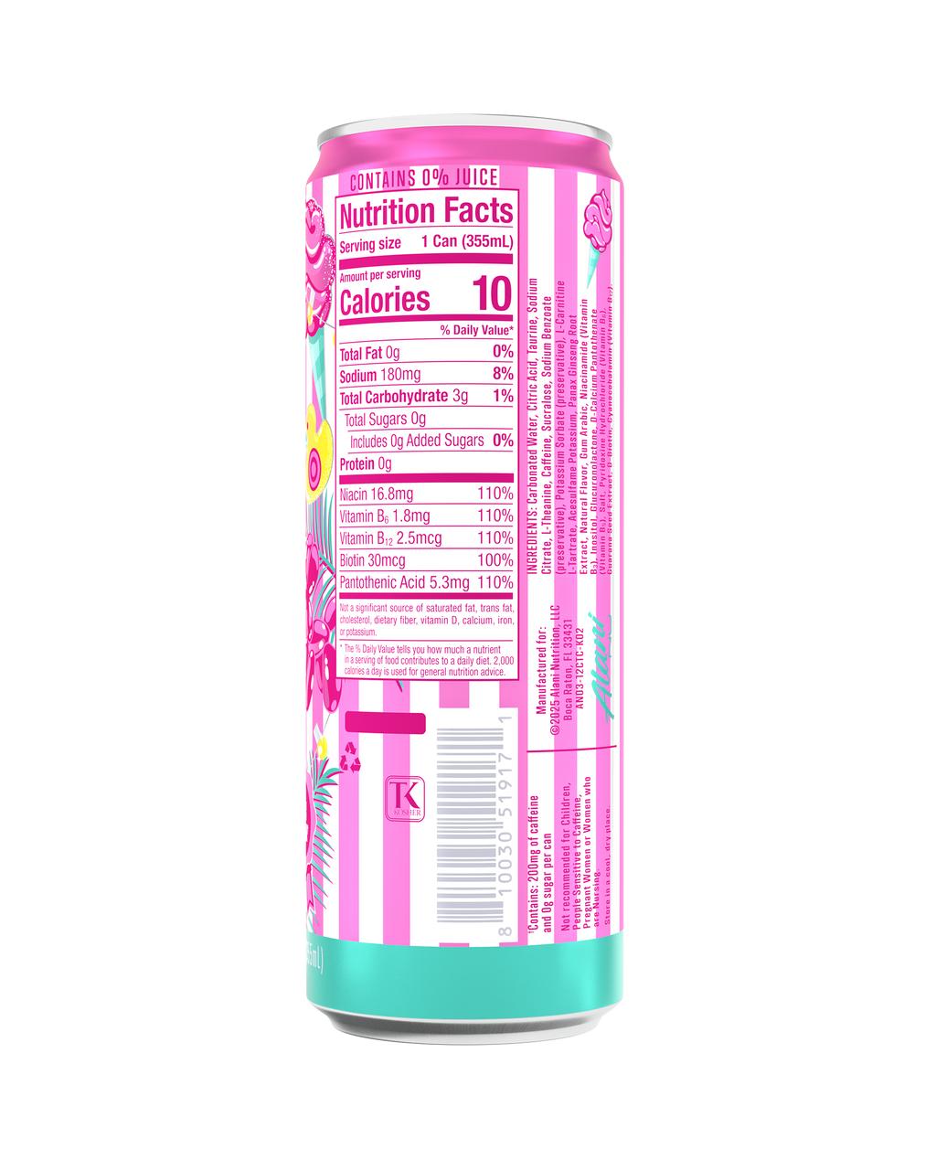 energy drink - cotton candy