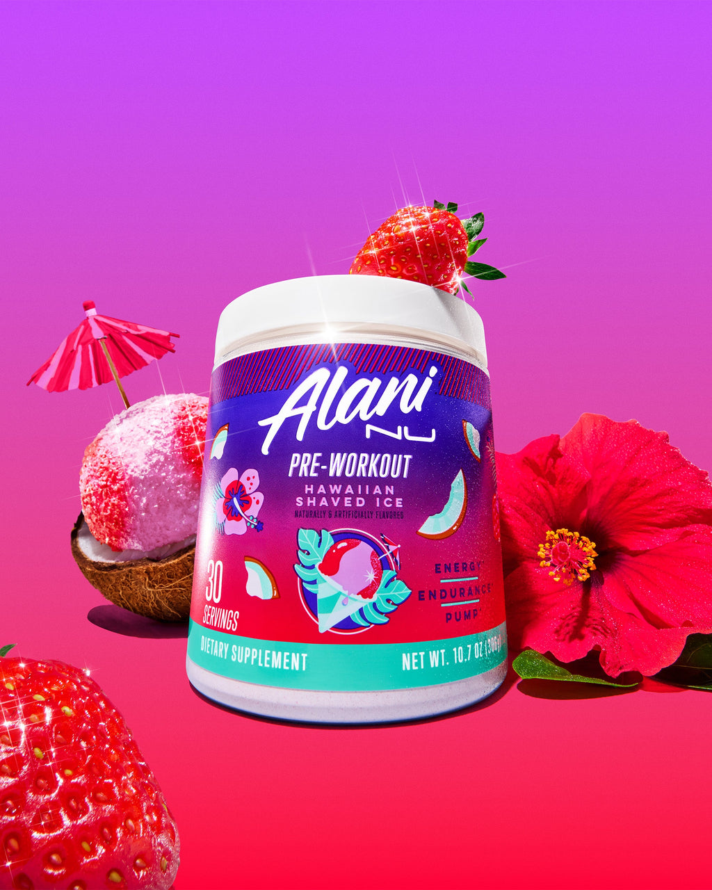 energy drink & pre-workout - hawaiian shaved ice